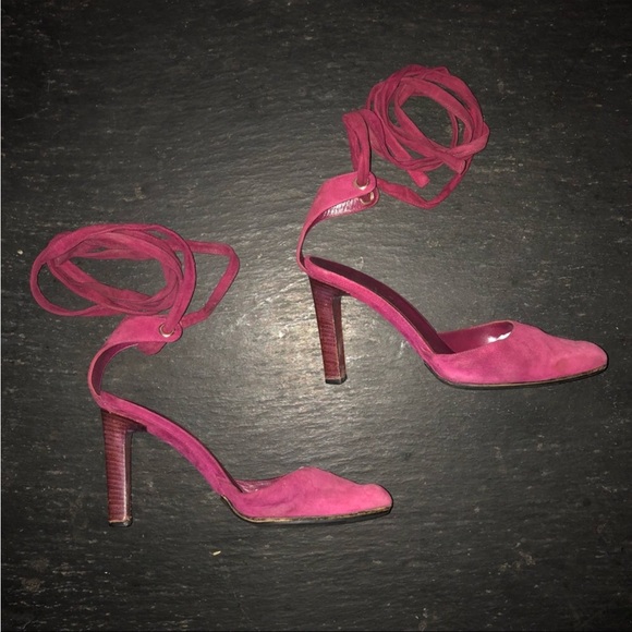 GUCCI] by Tom Ford Purple Suede Leather Stiletto heel Shoes - Picture 8 of 14